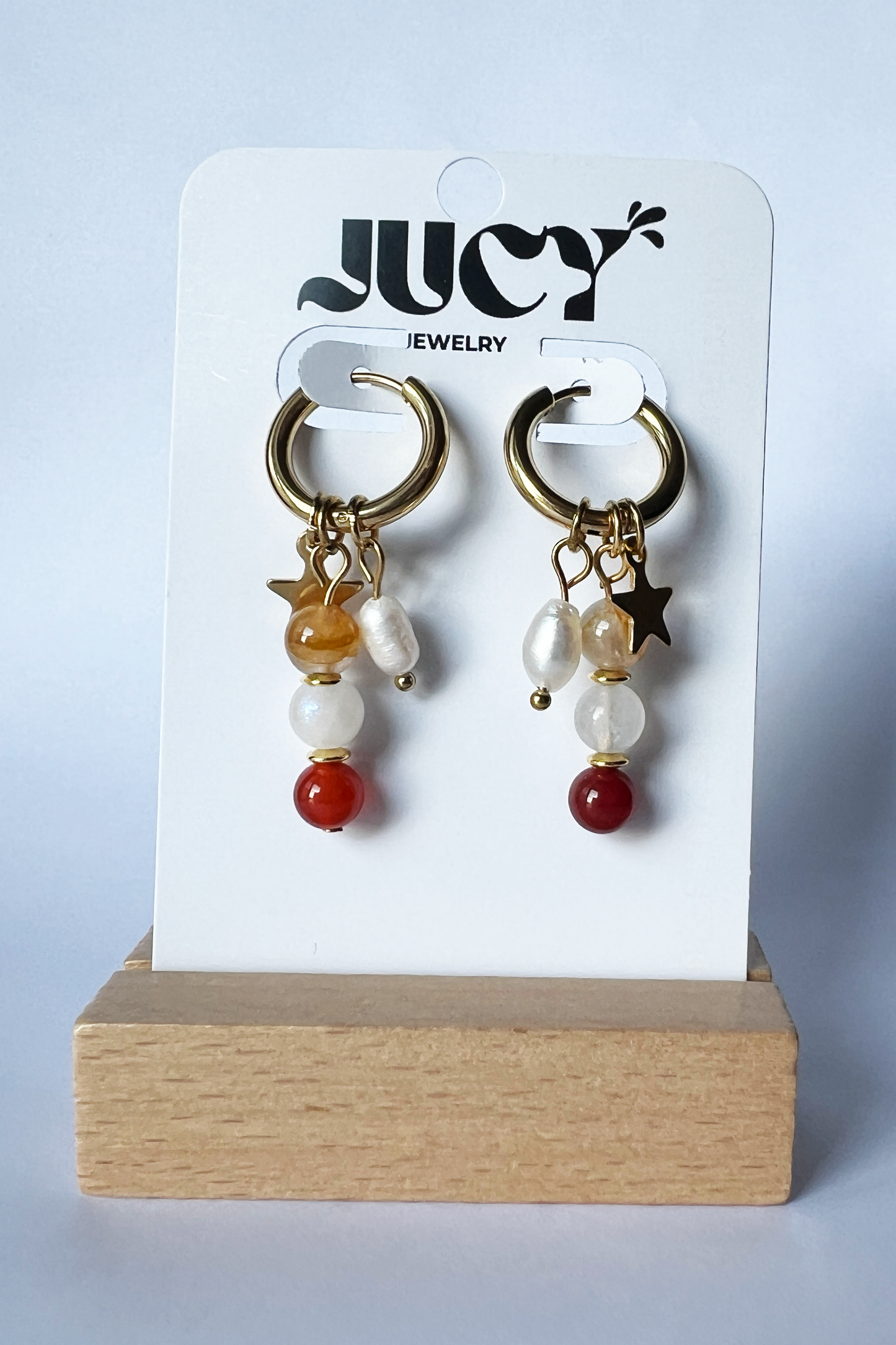 Boucles d'oreilles - Mélodie d'enfance Rouge