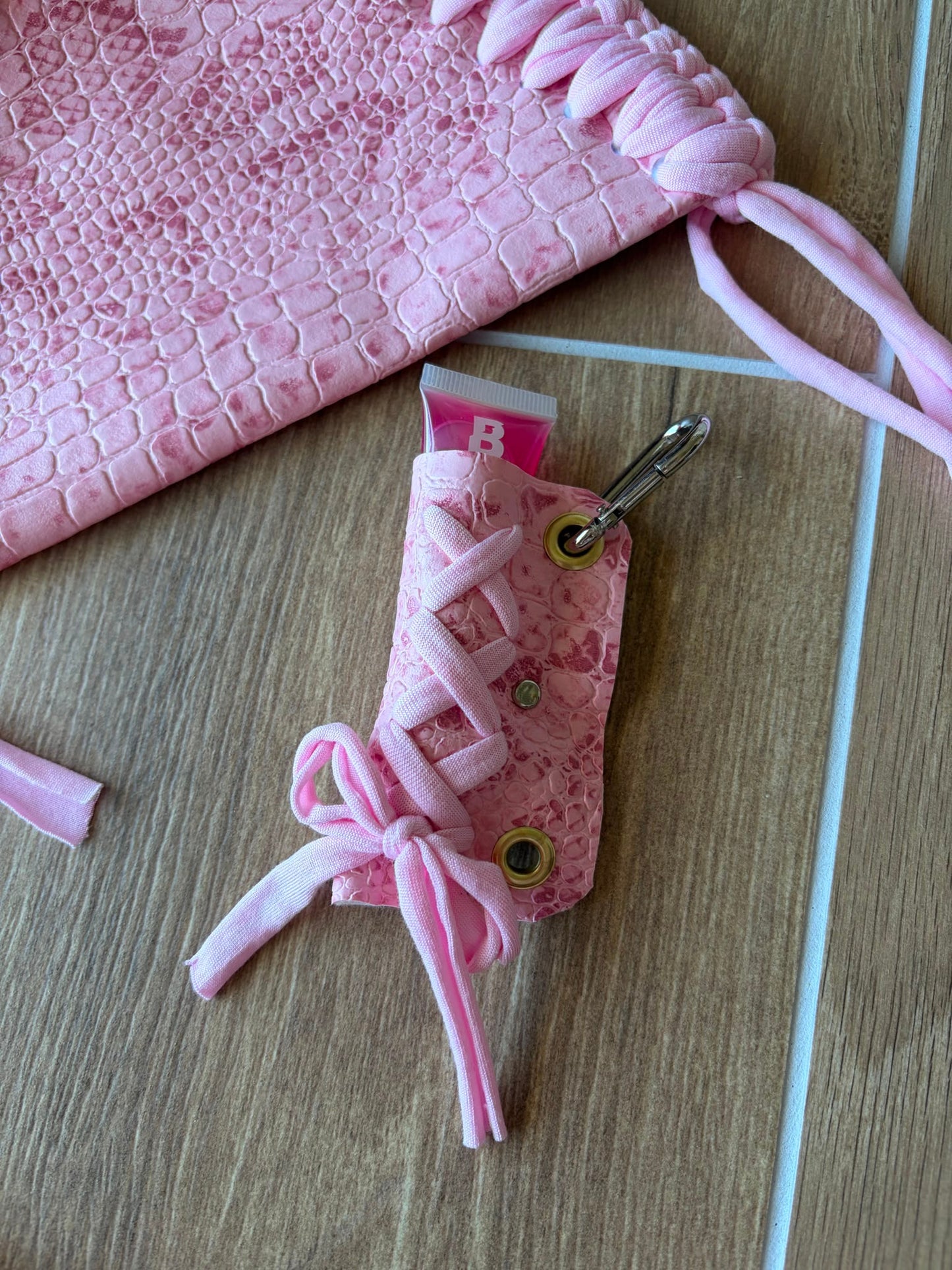 Porte-Clef - Rose Croco Lace