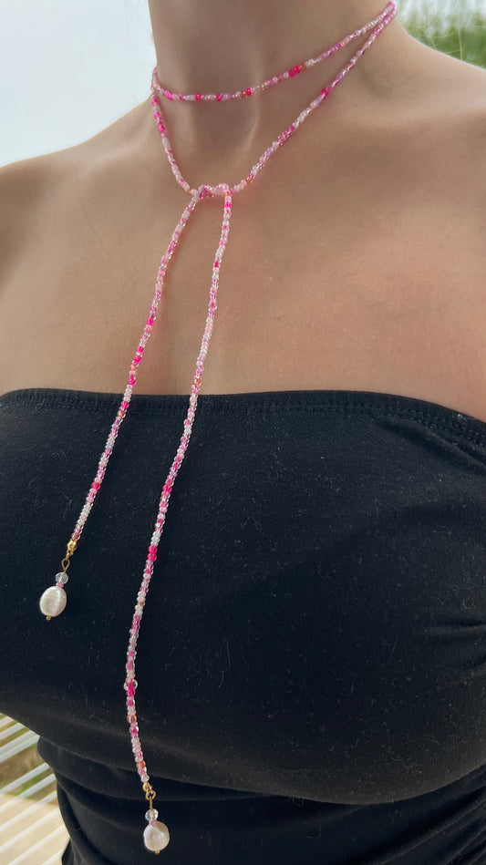 Collier FLASH - Sautoir Rose