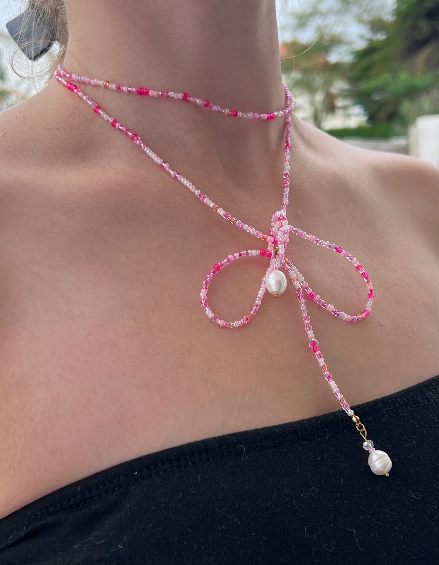 Collier FLASH - Sautoir Rose