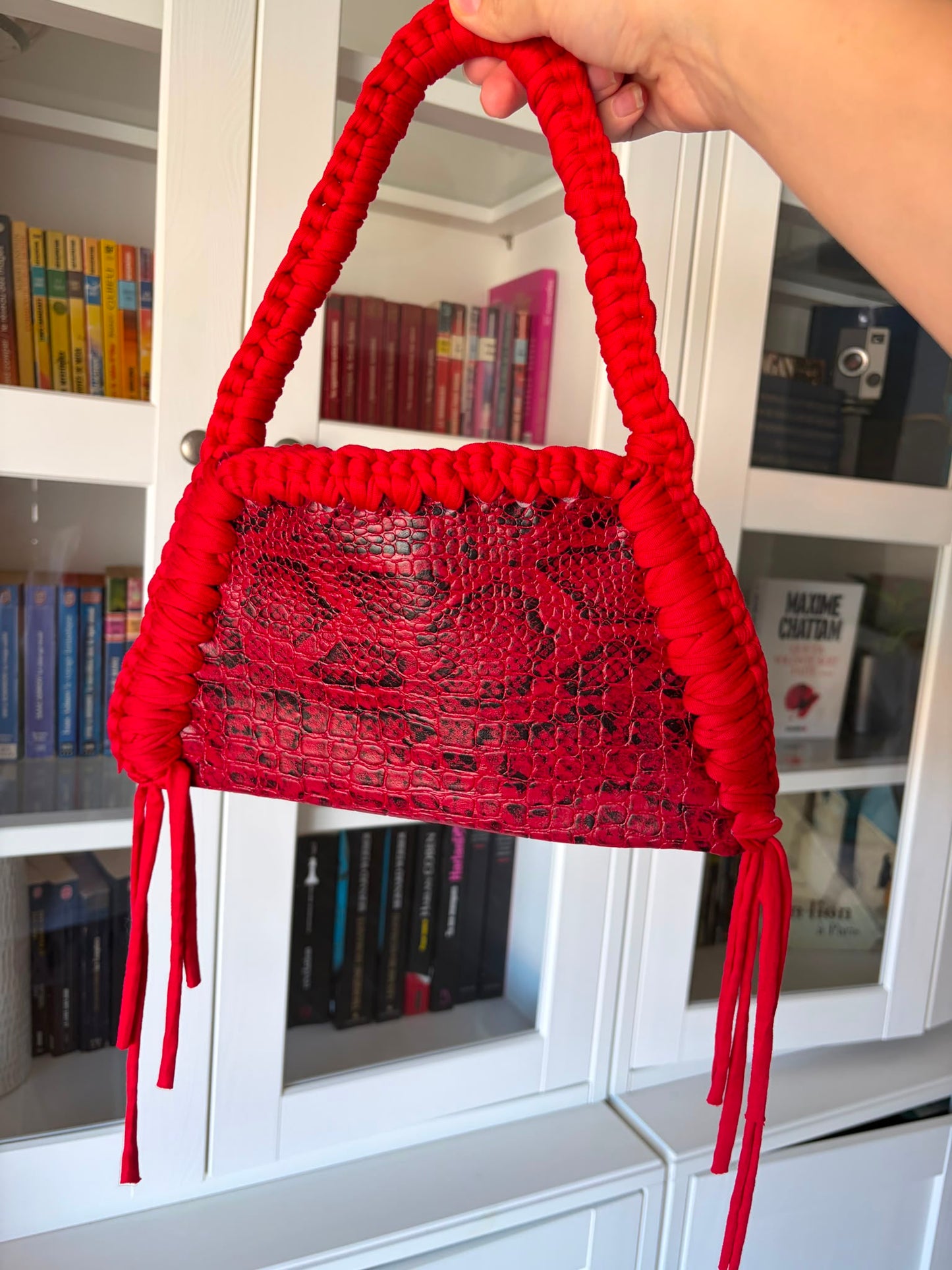 Sac Crochet - Rouge Croco